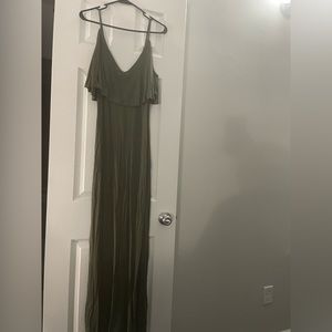 Spirit of Grace army green maxi dress in size medium. New with tags.